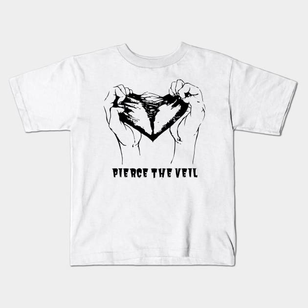 Pierce the Veil | heart tear Kids T-Shirt by NexWave Store